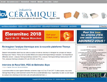 Tablet Screenshot of industrieceramique.com